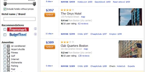 Google has Zagat and now Kayak gets Frommers and BudgetTravel reviews