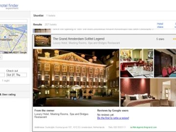 Google extends Hotel Finder tool beyond US destinations