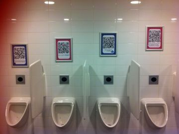 Picture of year in travel technology - QR Codes poised to head down the toilet