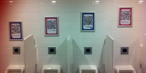 Picture of year in travel technology - QR Codes poised to head down the toilet