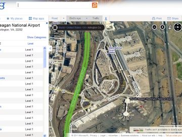 Bing Maps plots US airport maps