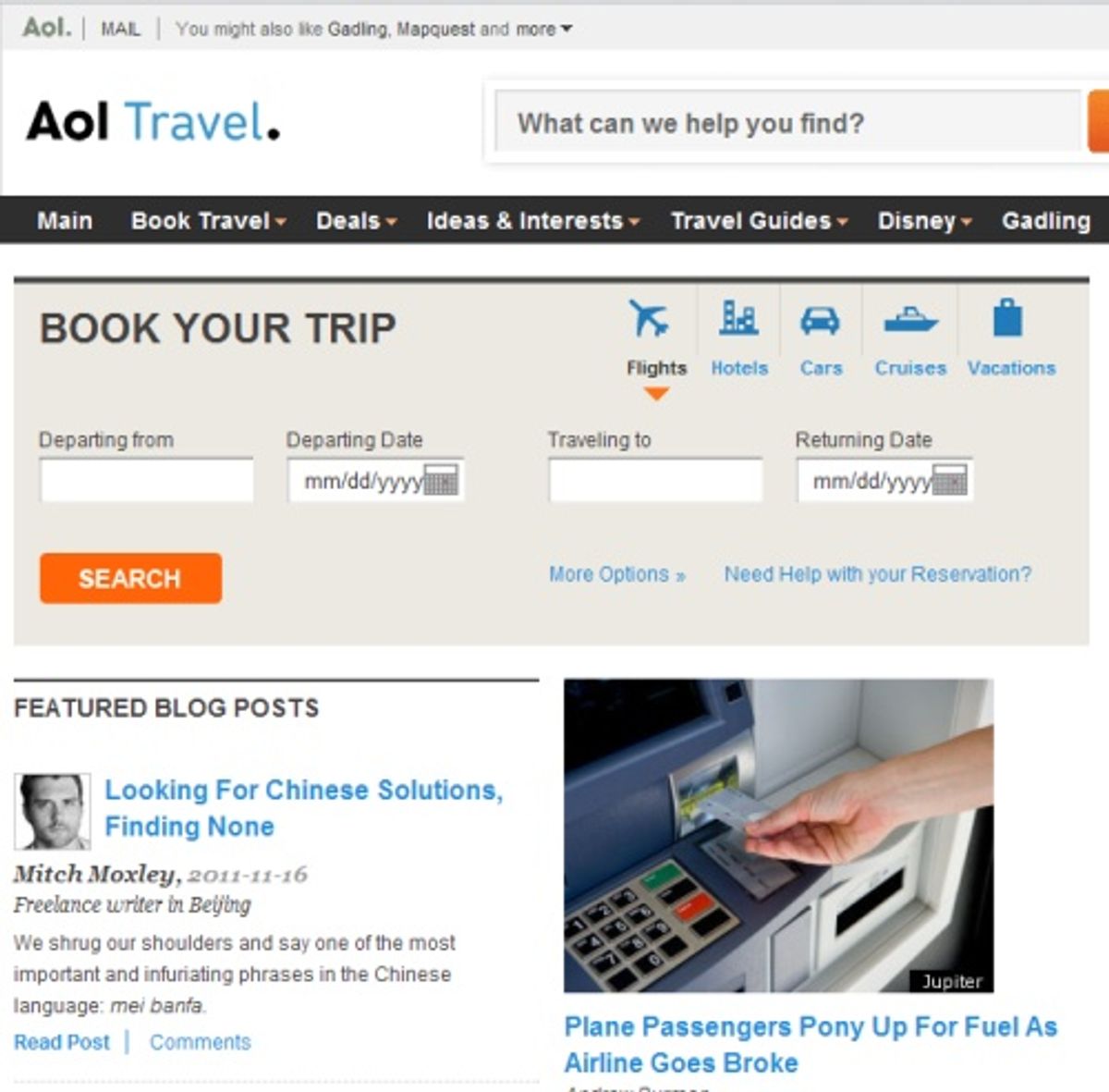 aol travel agency