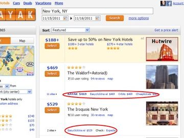 Kayak adds Expedia as Book Kayak hotels provider
