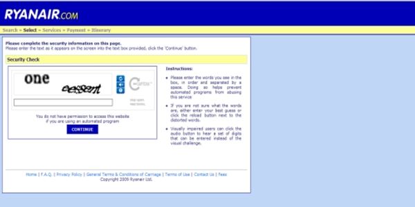 Ryanair captcha move disruptive but not impossible