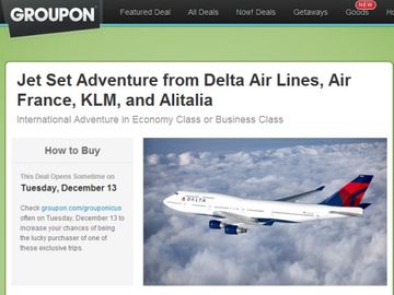 Pack light for Groupon around the world flights with Delta, Air France, KLM and Alitalia