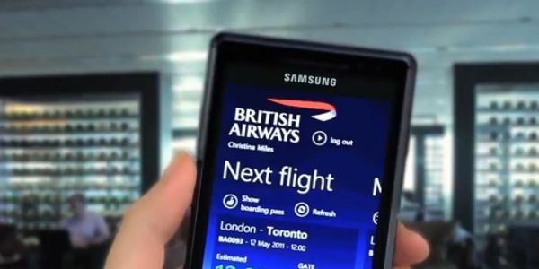 British Airways toys with mobile 3D seat maps, menus and movies