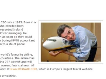 Only the CEO of Ryanair would have a biography like this