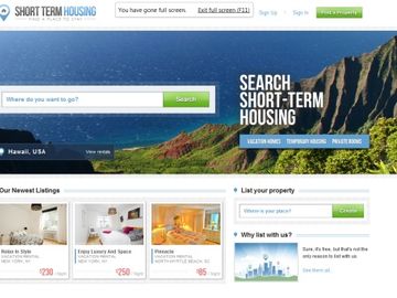 ShortTermHousing challenges rental sector with free to list and book service