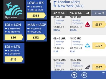 Skyscanner puts live flight tracking tile on Windows Phone