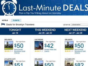 Expedia deals engine taps into user patterns for Last-Minute Deals