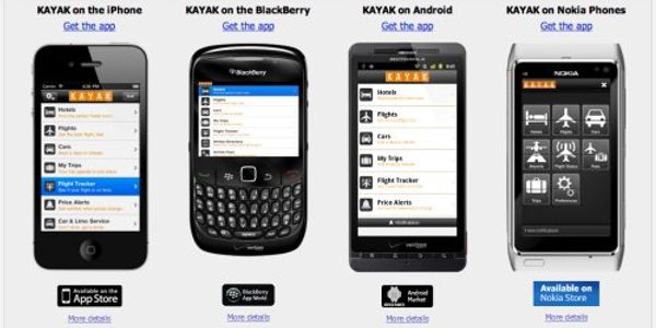 Kayak: iPhone users buy travel online, Android not so much