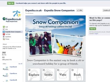 Expedia hones in on ski with Snow Companion app for Facebook