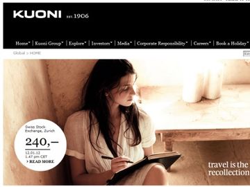 What else? Kuoni affiliates, Premier Hotels, Rail Europe, DoSomethingDifferent
