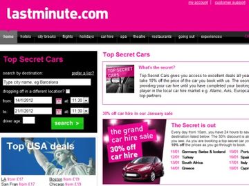 Lastminute.com extends opaque model to car hire and more, warns of OTA struggle