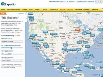 Expedia promoting Trip Explorer for vacation package inspiration