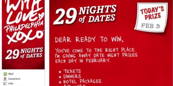 VisitPhilly takes a leap toward Facebook engagement with date nights