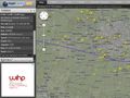 Following an emergency landing in real-time via the web