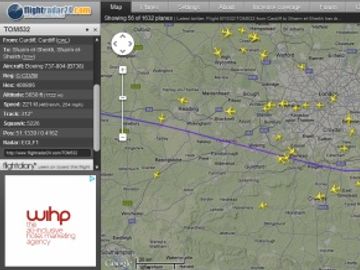 Following an emergency landing in real-time via the web