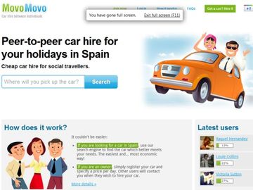 MovoMovo brings person-to-person trip car hire to Spain