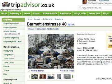 TripAdvisor to get verified vacation rental reviews from Interhome guests