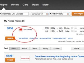 Kayak goes direct-connect with Air Canada and debuts split-booking hotel rates