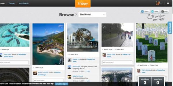 Social travel gets graphic as Trippy, Wanderfly, Gogobot, Gtrot display Pinterest interest