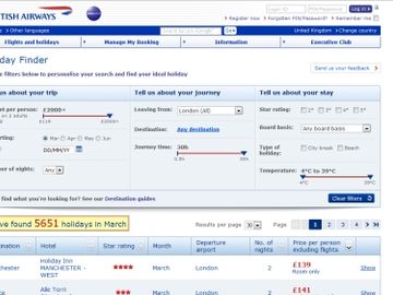 British Airways debuts Holiday Finder inspiration tool