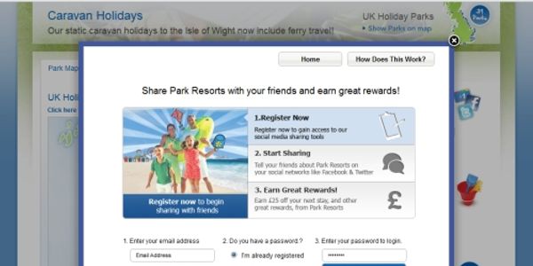 Park Resorts gets social with share and earn scheme