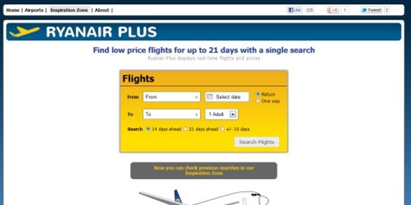 RyanairPlus - a cheeky attempt to get around the Captcha, but inevitably leading to brand issues