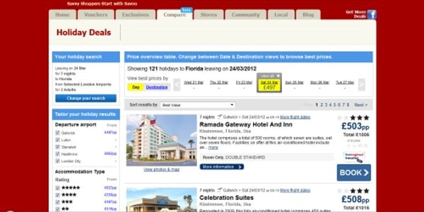 Deals and voucher code site steps into travel comparison