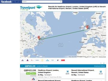 Travelport shows off Facebook flight search and booking system prototype
