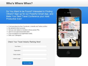 WhosWhereWhen promises to bring awesome productivity to travel conferences