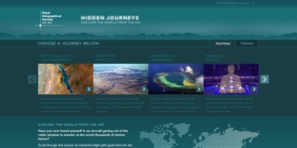 Royal Geographical Society looks to spice up flight experience with Hidden Journeys project