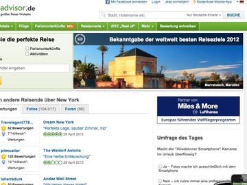 TripAdvisor partners with airlines to incentivize hotel reviews