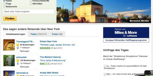 TripAdvisor partners with airlines to incentivize hotel reviews