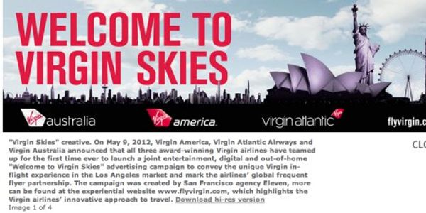 Virgin Atlantic, Virgin America, Virgin Australia launch Virgin Skies campaign