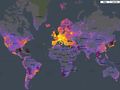 Google Map shows volume of tourists taking pictures in every location around the world