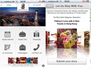 Ritz-Carlton bungs as much tech as possible into new mobile application