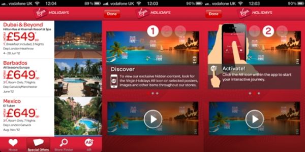 Virgin Holidays seeks immersive experience via augmented reality application