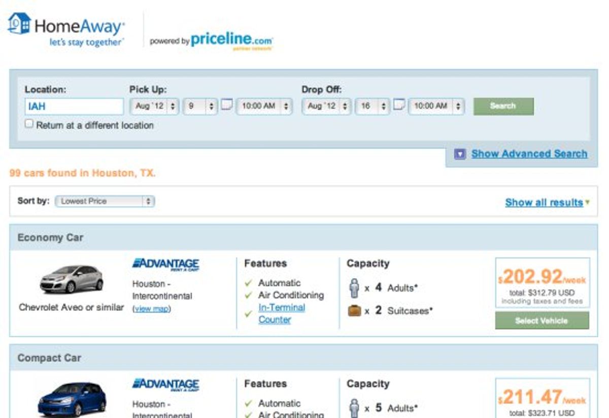 HomeAway expands into airline tickets and car rentals from Priceline