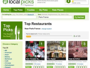 TripAdvisor Local Picks Facebook restaurant app to compete with Yelp and Zagat