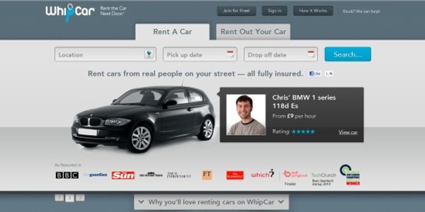 WhipCar wants you to love your neighbour and borrow their car