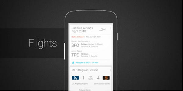 Google Now pushes itinerary and travel notifications, and Google Translate translates text in photos