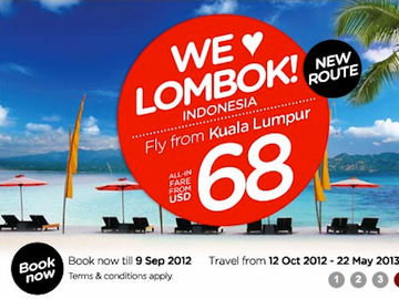 KL-Lombok: AirAsia picks latest route from Twitter