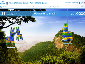KLM continues smashing through social media, this time with piñatas