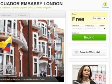 Julian Assange used Airbnb to find his Ecuador Embassy home in London - maybe