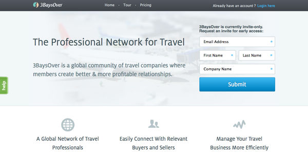 3BaysOver connects travel industry with dedicated professional network