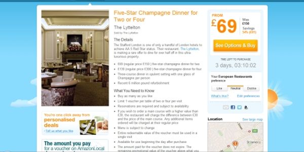 Amazon brings local deals to the UK, first stop London