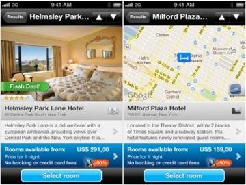Priceline says its app covers the most markets for last-minute mobile bookings of hotels