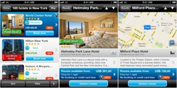 Priceline says its app covers the most markets for last-minute mobile bookings of hotels